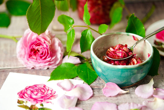 Confiture de roses du jardin