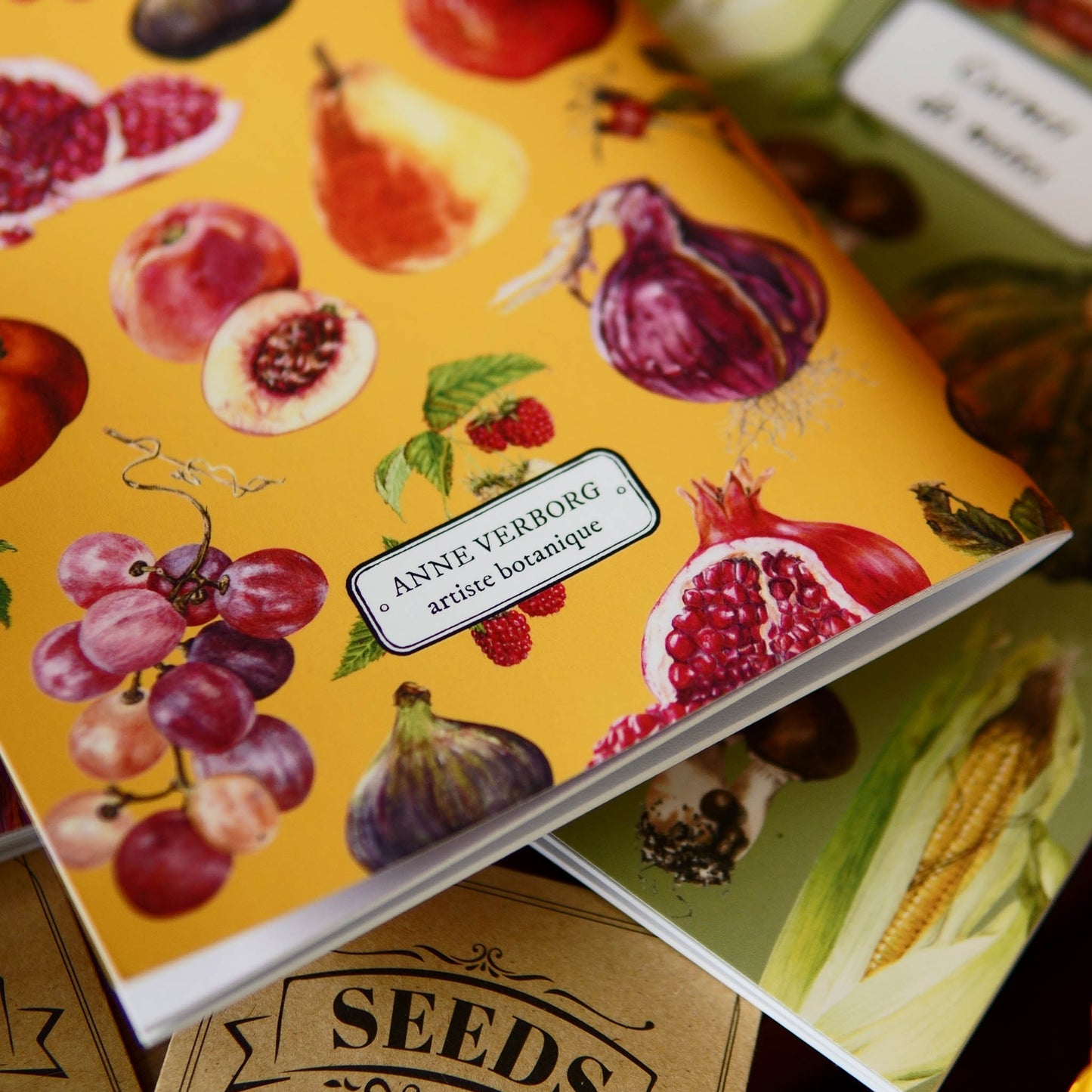 Carnet botanique fruits ocre