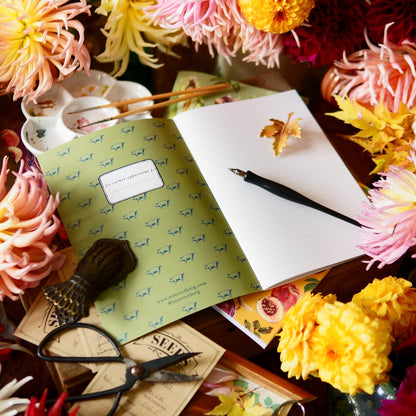 Carnet botanique légumes bleu