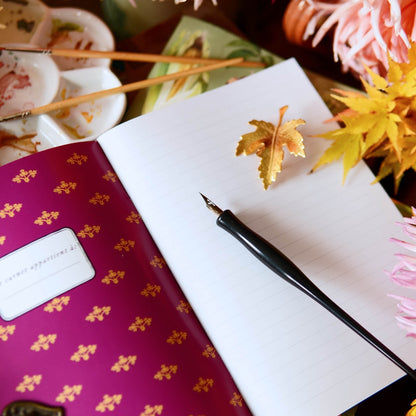 Carnet botanique fruits ocre