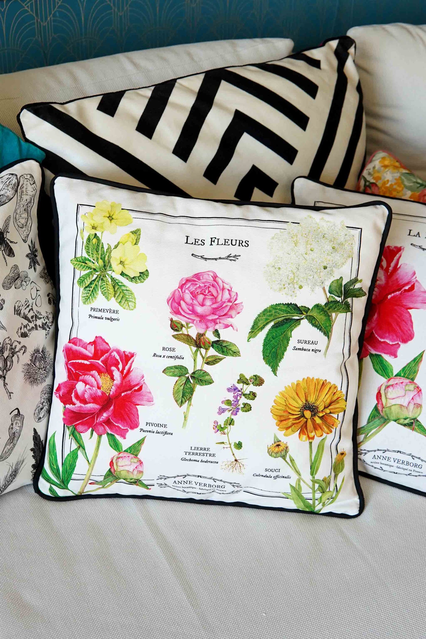 Coussin Fleurs