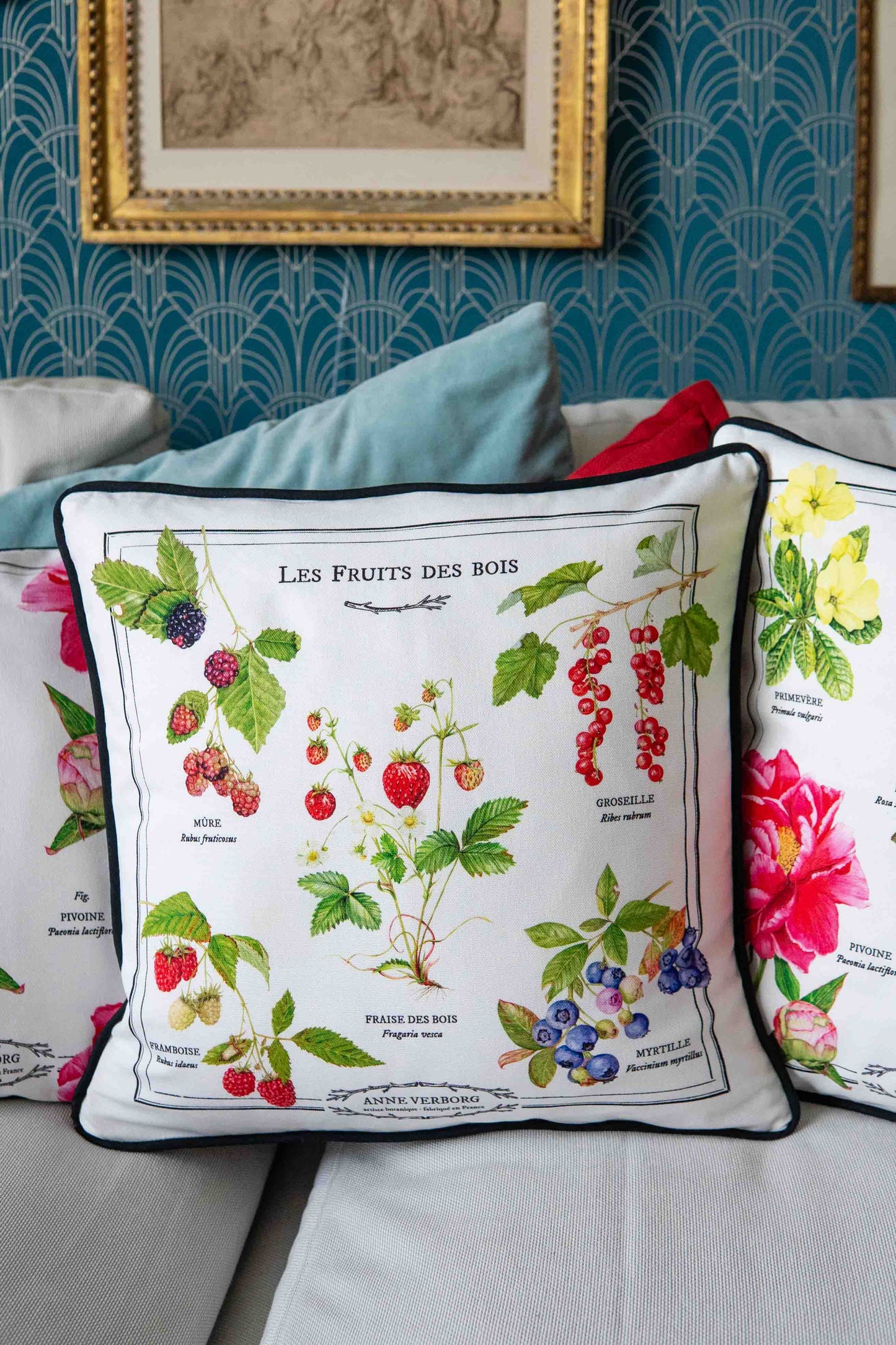 Coussin Fruits des bois