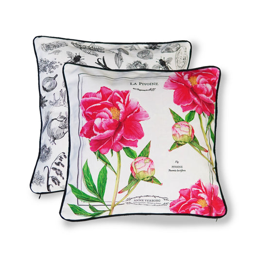 Coussin Pivoine