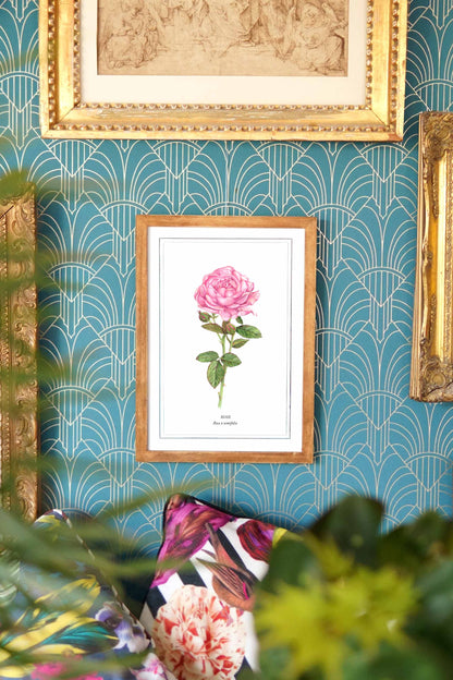 Peony botanical watercolor (A4)