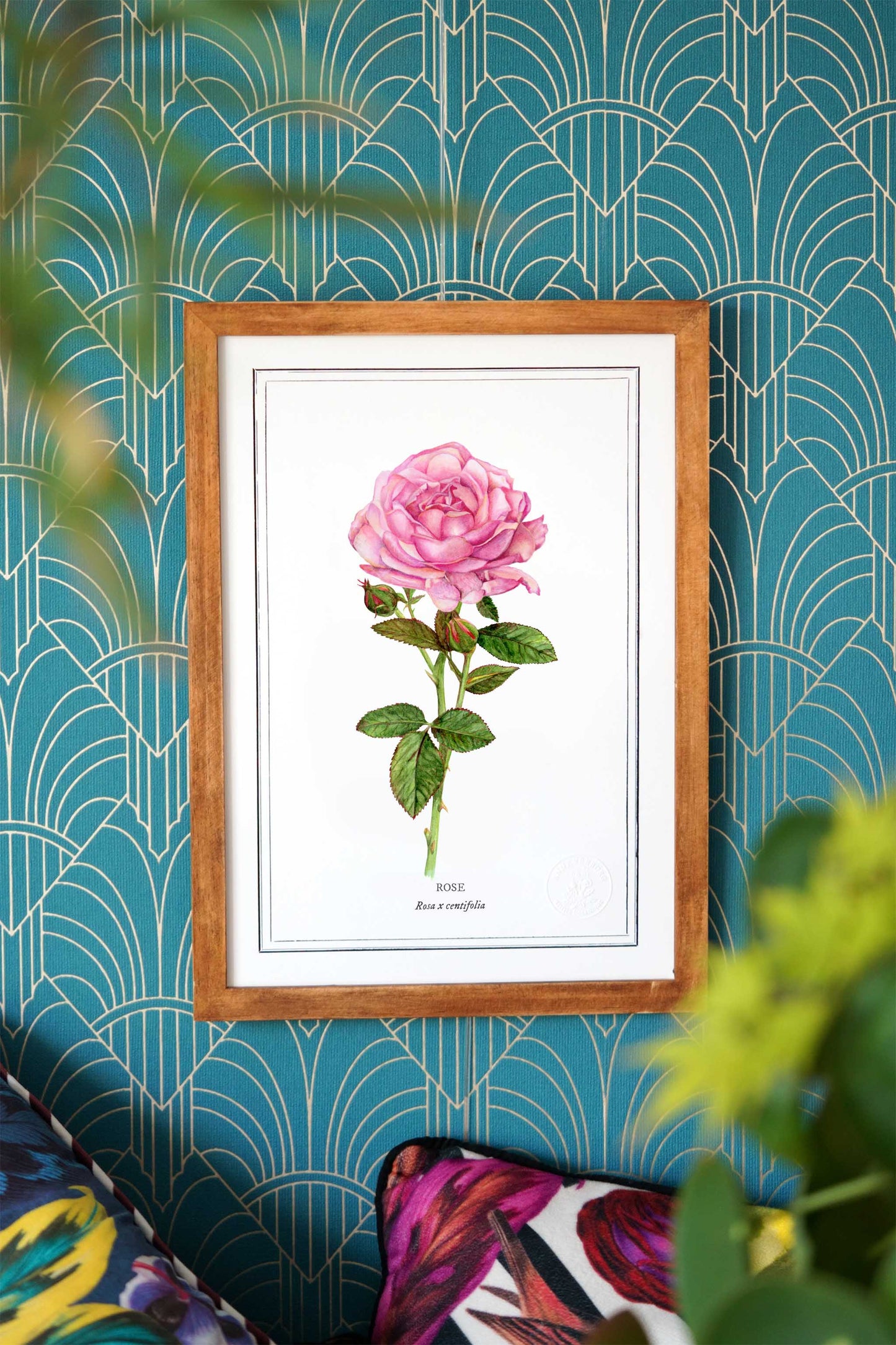 Peony botanical watercolor (A4)